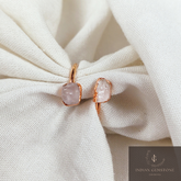 Natura Rose Quartz Ring, Healing Crystal Ring, Raw Gemstone Rose Quartz Ring, Boho Jewelry, Statement Ring, Self Love Stone, Gif For Her